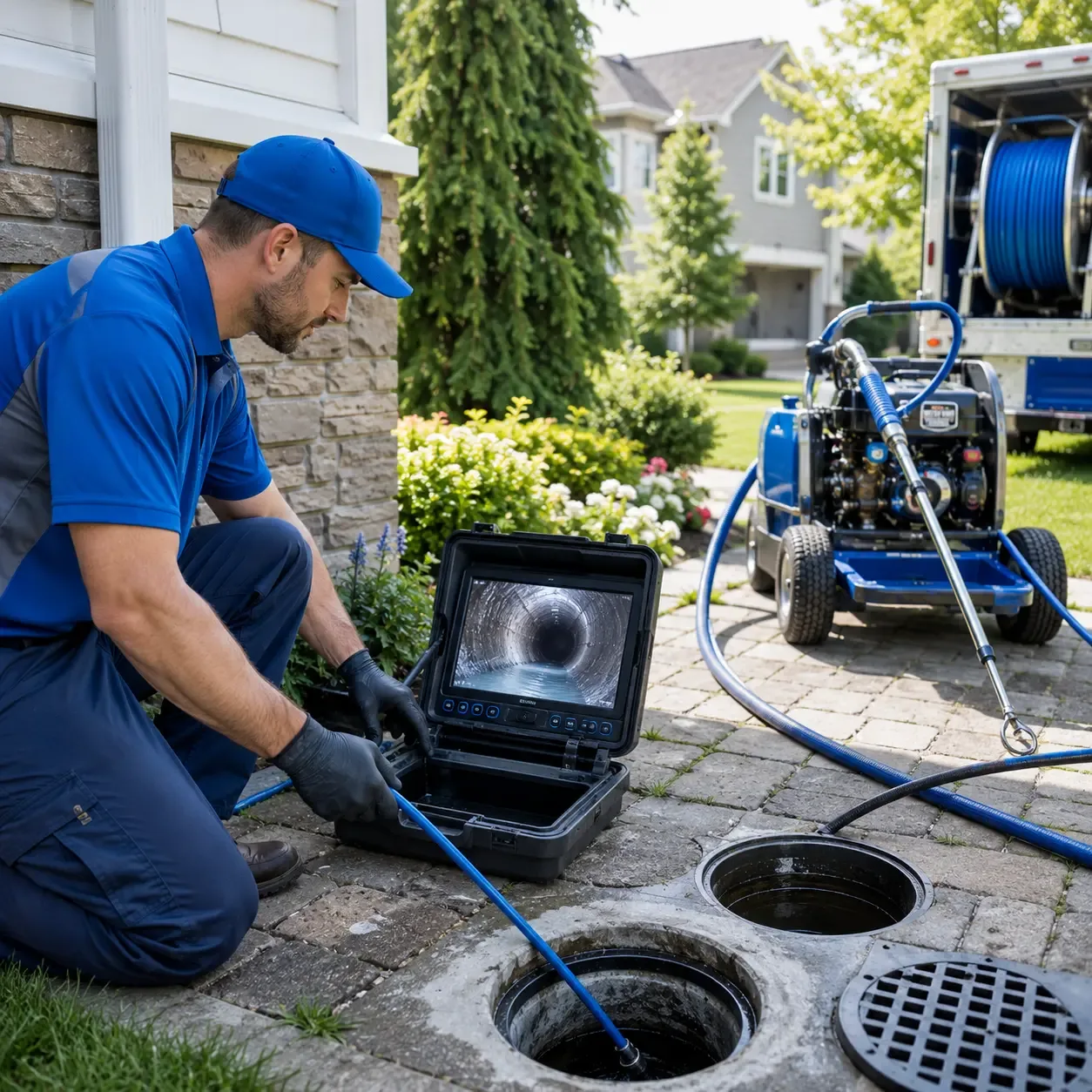 Outdoor drain cleaning professionals serving Jefferson, ME